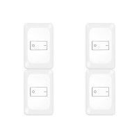 Kit C/4 - Conjunto Pial Pop 4X2 Branco Com Placa (1Bipola...
