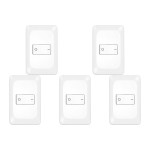 Kit C/5 - Conjunto Pial Pop 4X2 Branco Com Placa (1Bipola...
