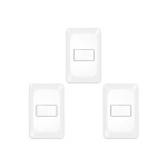 Kit C/3 - Conjunto Pial Pop 4X2 Branco Com Placa (1Parale...