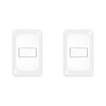 Kit C/2 - Conjunto Pial Pop 4X2 Branco Com Placa (1Campai...