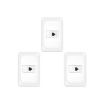 Kit C/3 - Conjunto Pial Pop 4X2 Branco Com Placa (Tomada ...
