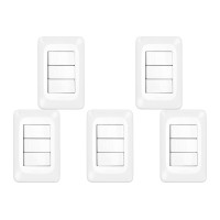 Kit C/5 - Conjunto Pial Pop 4X2 Branco Com Placa (3Simple...