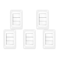 Kit C/5 - Conjunto Pial Pop 4X2 Branco Com Placa (3Parale...