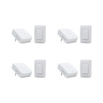 Kit C/4 - Campainha Sem Fio Qualitronix Pilha/Tomada 52 T...