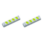 Kit C/2 - Tomada Barra Fiolux   Quadrupla 20A 2 Polos+Ter...