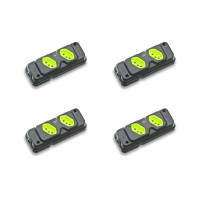 Kit C/4 - Tomada Barra Fiolux   Dupla 20A 2 Polos+Terra P...
