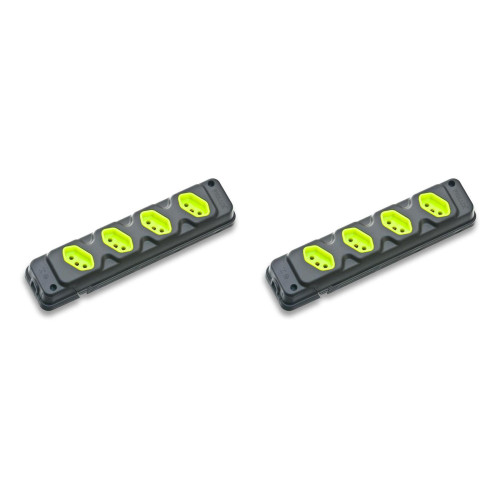 Kit C/2 - Tomada Barra Fiolux   Quadrupla 20A 2 Polos+Ter...