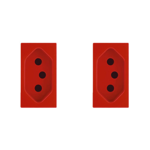 Kit C/2 - Modulo Soprano Ilus (Tomada 20A Vermelho) 5Ub99008