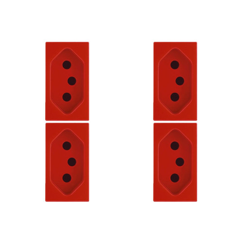 Kit C/4 - Modulo Soprano Ilus (Tomada 20A Vermelho) 5Ub99008