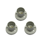 Kit C/3 - Soquete E27 Teste De Lâmpada Branco Com Borne B...