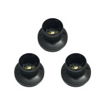 Kit C/3 - Soquete E27 Teste De Lâmpada Preto Com Borne Bo...