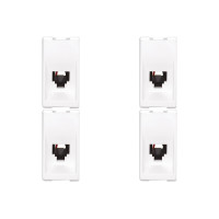 Kit C/4 - Pial Modulo  Pop Fone Rj11 Lg090