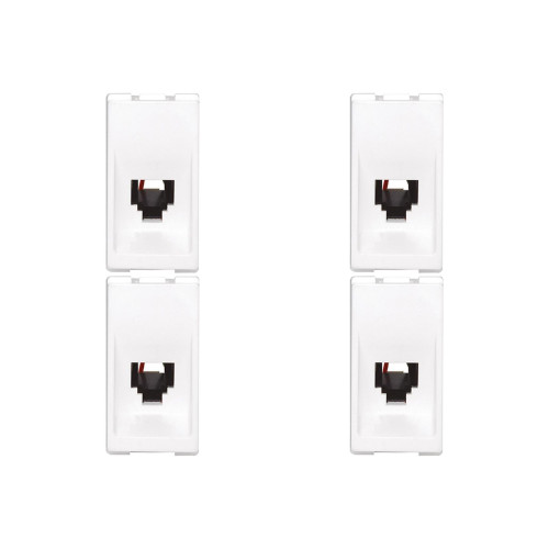 Kit C/4 - Pial Modulo  Pop Fone Rj11 Lg090