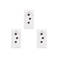 Kit C/3 - Pial Modulo  Pop Tomada  2P+T 20A 3020