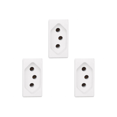 Kit C/3 - Pial Modulo  Pop Tomada  2P+T 20A 3020
