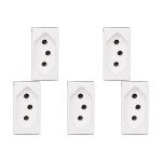 Kit C/5 - Pial Modulo  Pop Tomada  2P+T 10A Lg30
