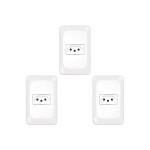 Kit C/3 - Pial Conjunto  Pop 4X2 1 Tomada  10A Lgx30