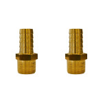Kit C/2 - Garden Adaptador Espigao Fixo Macho  3/4X3/4