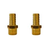 Kit C/2 - Garden Adaptador Espigao Fixo Macho  3/4X3/4
