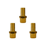 Kit C/3 - Garden Adaptador Espigao Fixo Macho  3/4X3/4