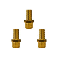 Kit C/3 - Garden Adaptador Espigao Fixo Macho  3/4X3/4