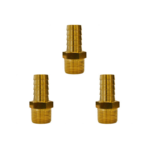 Kit C/3 - Garden Adaptador Espigao Fixo Macho  3/4X3/4
