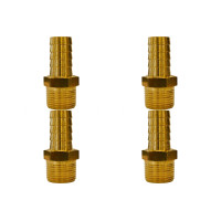 Kit C/4 - Garden Adaptador Espigao Fixo Macho  3/4X3/4