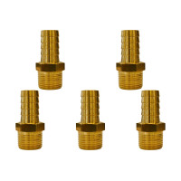 Kit C/5 - Garden Adaptador Espigao Fixo Macho  3/4X3/4