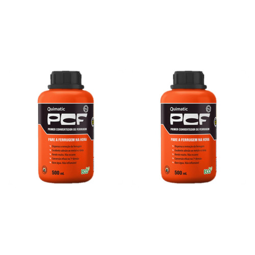 Kit C/2 - Tapmatic Removedor Neutralizador Convertedor. De Ferrugem Pcf 500Ml