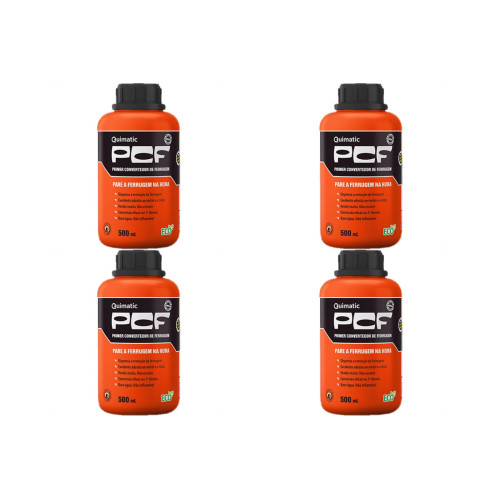 Kit C/4 - Tapmatic Removedor Neutralizador Convertedor. De Ferrugem Pcf 500Ml Kit C/4 - Tapmatic Removedor Neutralizador Convertedor. De Ferrugem Pcf 500Ml