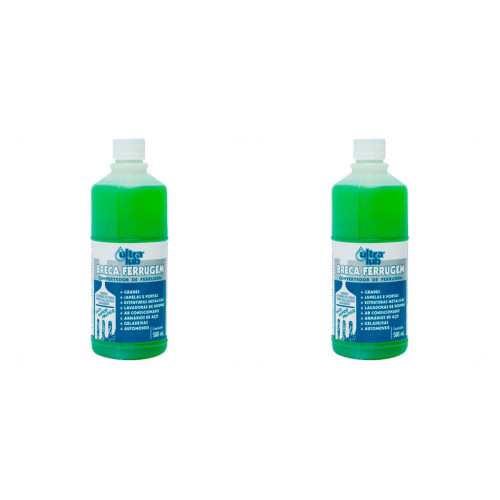 Kit C/2 - Ultralub Removedor Neutralizador Convertedor. De Ferrugem Ultra 500Ml