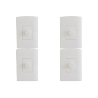 Kit C/4 - Qualitronix Dimmer Rot. 4X2 Emb-Qd32