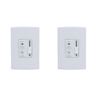 Kit C/2 - Qualitronix Controle Vent/Lamp Emb.Desliz-Qv36