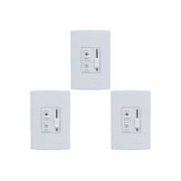 Kit C/3 - Qualitronix Controle Vent/Lamp Emb.Desliz-Qv36
