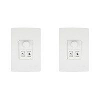 Kit C/2 - Qualitronix Controle Vent/Lamp 1 Lampada-Qv371