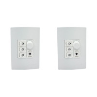 Kit C/2 - Qualitronix Controle Vent/Lamp 3 Lampada-Qv373
