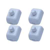 Kit C/4 - Qualitronix Controle Vent/Dimmer Sobrepor-Qv39