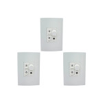 Kit C/3 - Controle Para Ventilador Qualitronix Embutir Ve...