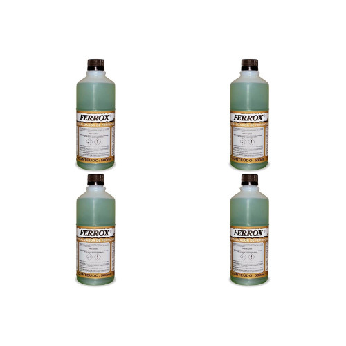 Kit C/4 - Removedor De Ferrugem Ferrox Anticorrosivo 500Ml