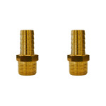 Kit C/2 - Espigao Fixo Latao Garden   3/4X3/4'' 11116E
