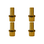 Kit C/4 - Espigao Fixo Latao Garden   3/4X3/4'' 11116E