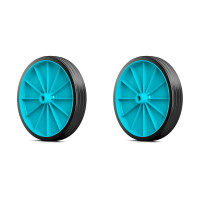 Kit C/2 - Roda Para Carrinho De Feira Reforcada