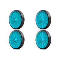Kit C/4 - Roda Para Carrinho De Feira Reforcada