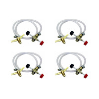 Kit C/4 - Transferidor De Gas Max Chamas Com Registro