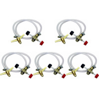Kit C/5 - Transferidor De Gas Max Chamas Com Registro