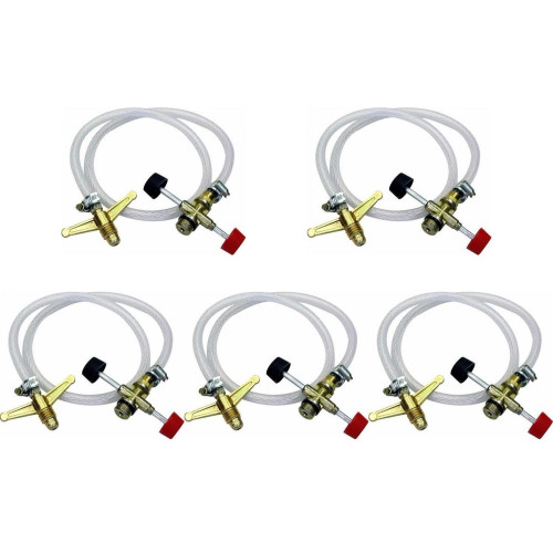 Kit C/5 - Transferidor De Gas Max Chamas Com Registro