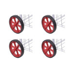 Kit C/4 - Roda Para Carrinho De Feira