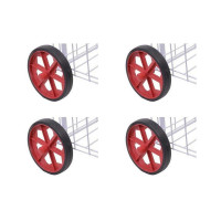 Kit C/4 - Roda Para Carrinho De Feira