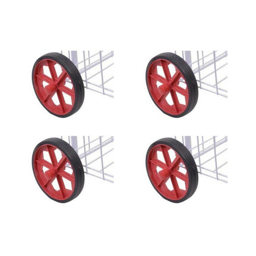 Kit C/4 - Roda Para Carrinho De Feira