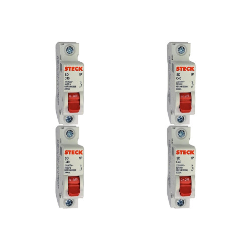 Kit C/4 - Disjuntor Steck ''Din'' Unipolar 40A. C